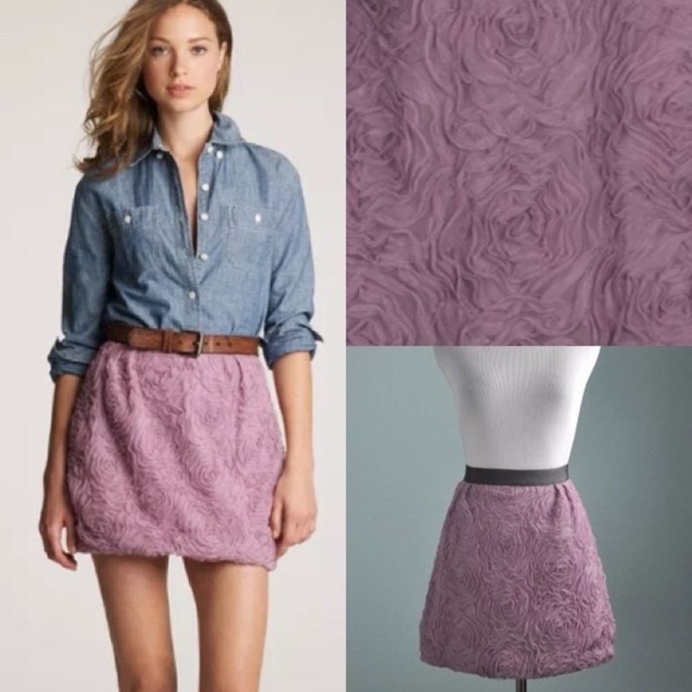 J. Crew Tulle Mini Rosette Bubble Skirt Sz 00 EUC